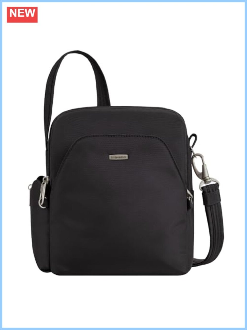 Anti-Theft Crossbody Travel Bag RFID Locking Zip Slash Resistant